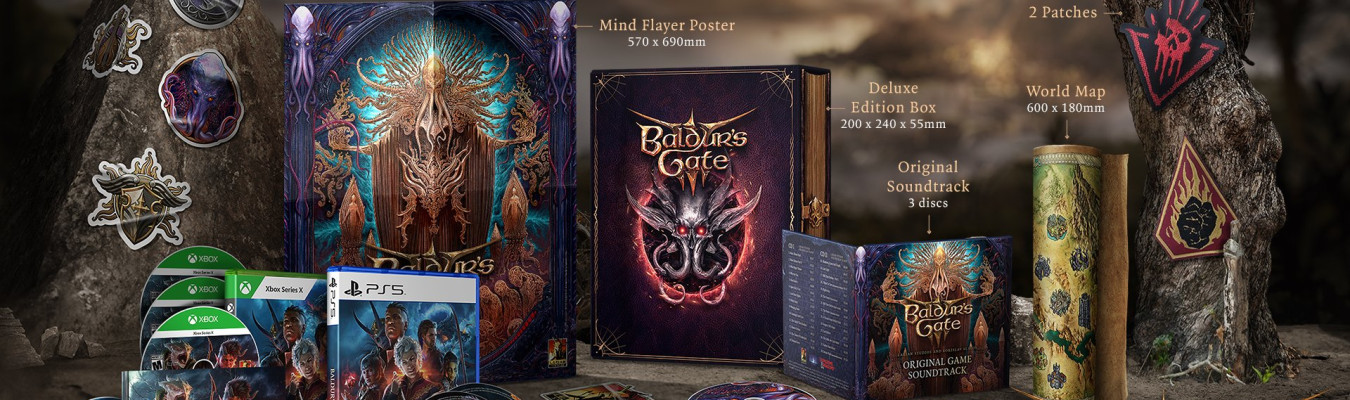 Larian anuncia edição Deluxe física para Baldurs Gate 3