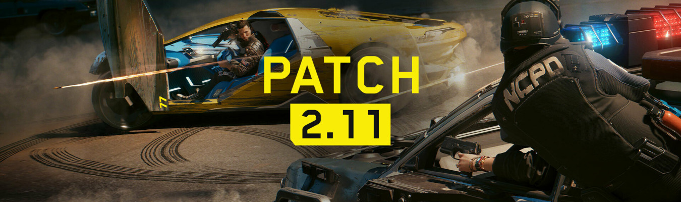 Cyberpunk 2077 recebeu o Patch 2.11, que inclui uma extensa lista de melhorias e correções