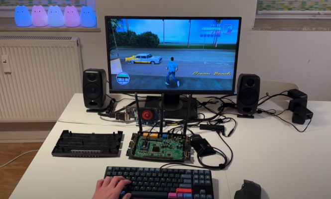 Hacker roda GTA: Vice City num roteador com ajuda de uma eGPU e Linux