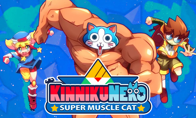 KinnikuNeko: SUPER MUSCLE CAT - Controle um gato fisiculturista lutando contra alienígenas!