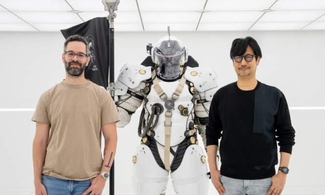 Neil Druckmann da Naughty Dog visitou o estúdio de Hideo Kojima