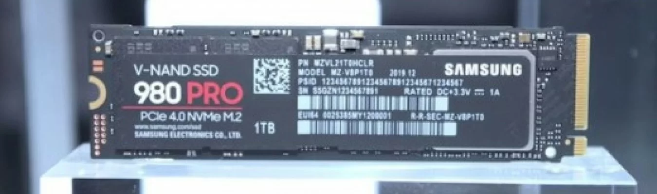 Batendo o PS5: SSD Samsung 980 Pro é visto em certificação da NRRA