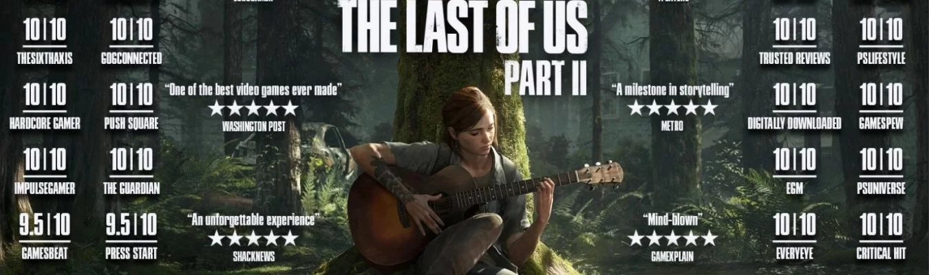 The Last of Us Part II é o terceiro jogo do PS4 mais bem classificado