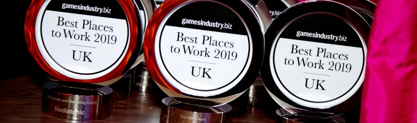 Games Industry premia os Melhores Estúdios de Jogos para se Trabalhar no Reino Unido em 2020