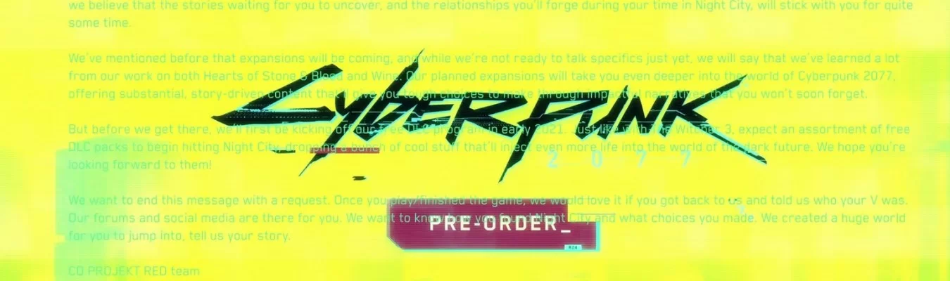 CD Projekt Red deixa mensagem escondida em trailer de lançamento de Cyberpunk 2077