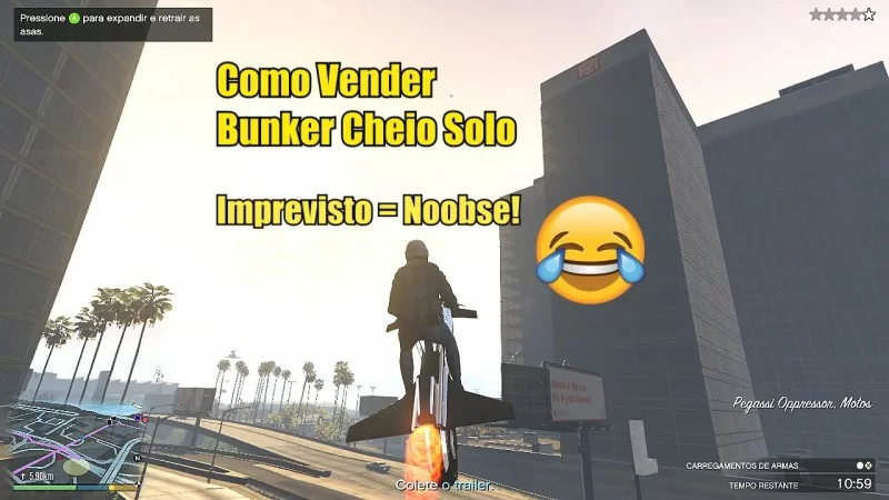 GTA V - Vendendo Bunker Cheio Solo!