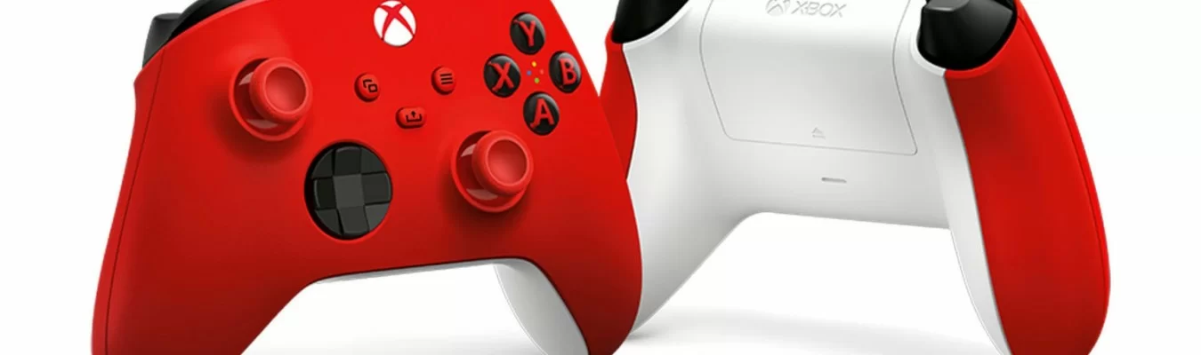 Microsoft anuncia um novo controle de Xbox Series X|S, na cor Pulse Red
