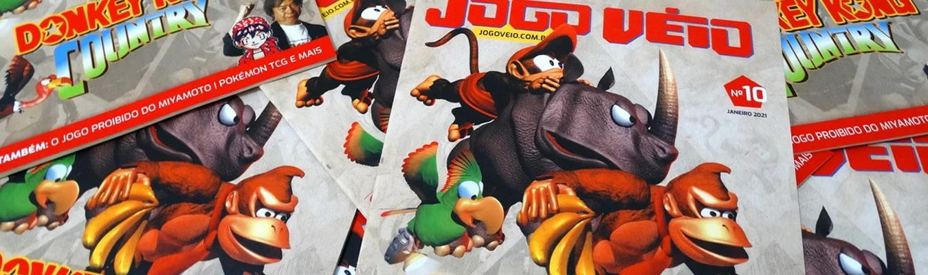 Revista Jogo Véio Lança Edição Dedicada a Donkey Kong Country (SNES)