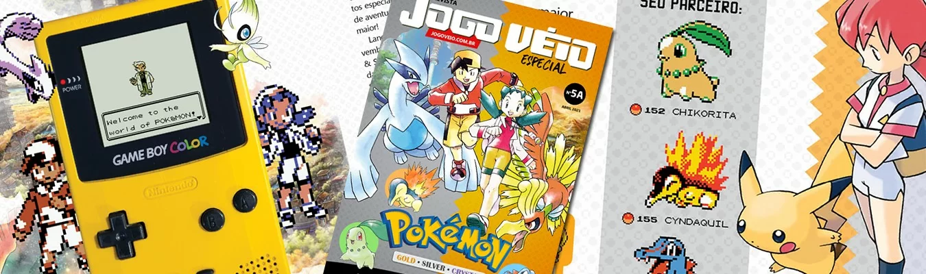 Revista Jogo Véio lança edição especial sobre Pokémon Gold, Silver e Crystal
