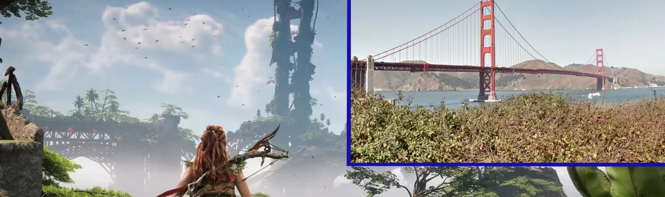 Vídeo compara cenários reais com os mostrados em Horizon Forbidden West