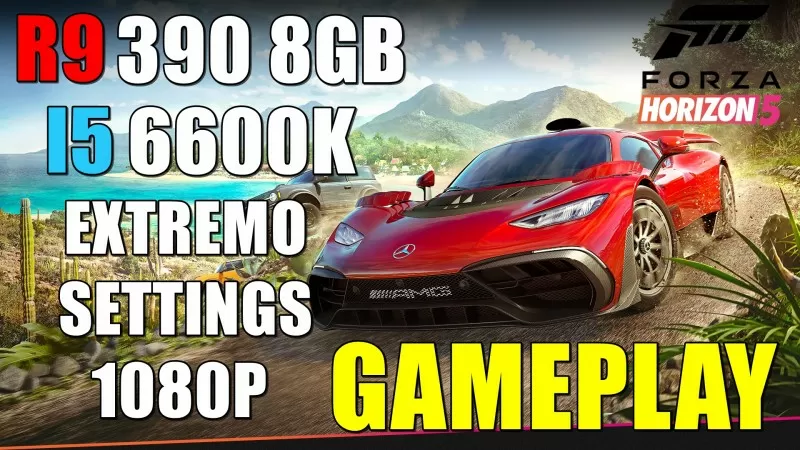 Forza Horizon 5 | R9 390 MSI 8GB + I5 6600k | Ultra Settings 1080p | Gameplay