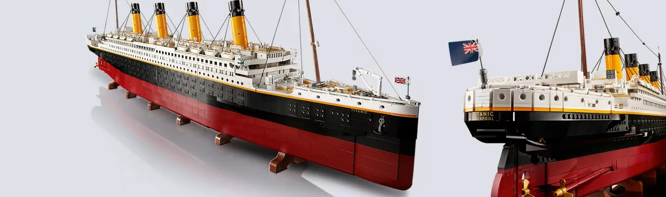 Lego lança o novo conjunto Titanic, seu maior modelo já criado com um total de 9.090 peças