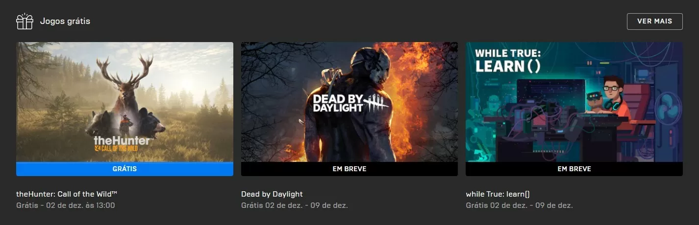 Dead by Daylight será o próximo jogo grátis da Epic Games Store semana que vem.