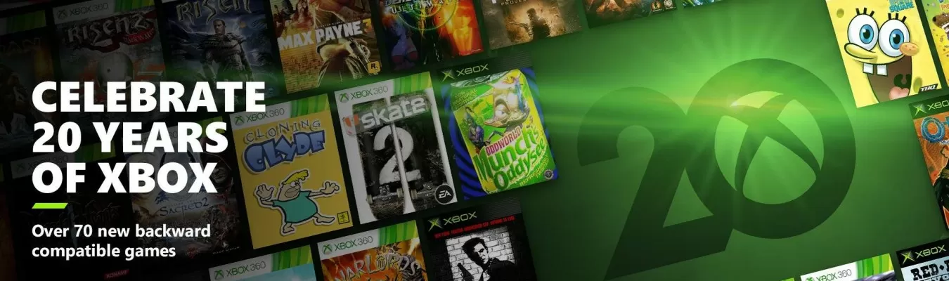Microsoft anuncia a inclusão de 70 jogos no programa de retrocompatibilidade do Xbox