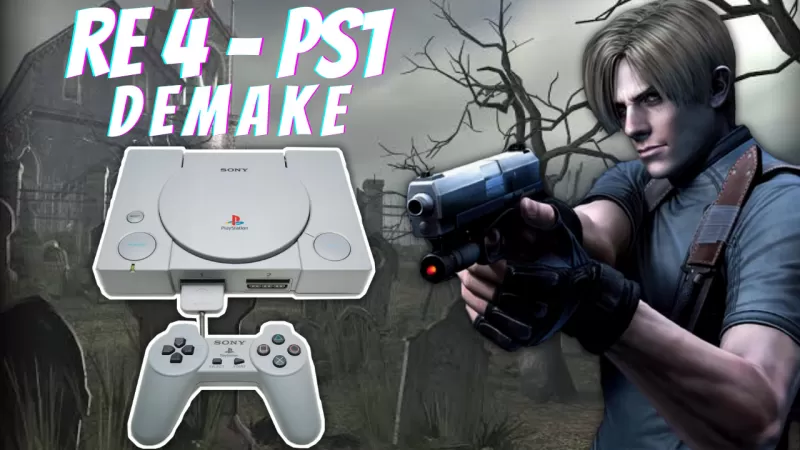 Resident Evil 4 PS1 - Demake | Gameplay PT-BR with Super Bola Bros