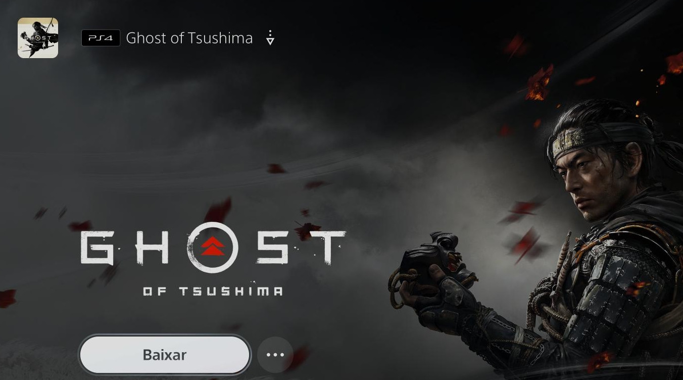 Ghost of Tsushima está gratuito na PS Store do PlayStation 4.