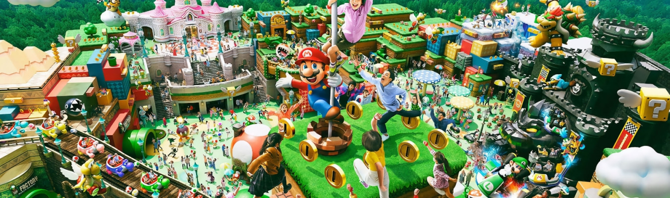 Novas imagens mostram o estado de construção atual do Super Nintendo World em Hollywood