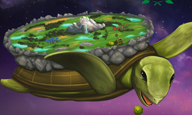 Conheça World Turtles, um construtor de colônias nas costas de uma tartaruga gigante