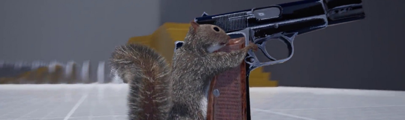 Desenvolvedor cria demo na Unreal Engine 5 com um esquilo com armas de fogo