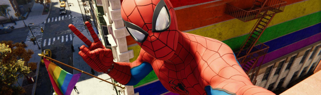 Marvels Spider-Man | Modder foi banido após substituir as bandeiras de arco-íris pela bandeira dos Estados Unidos