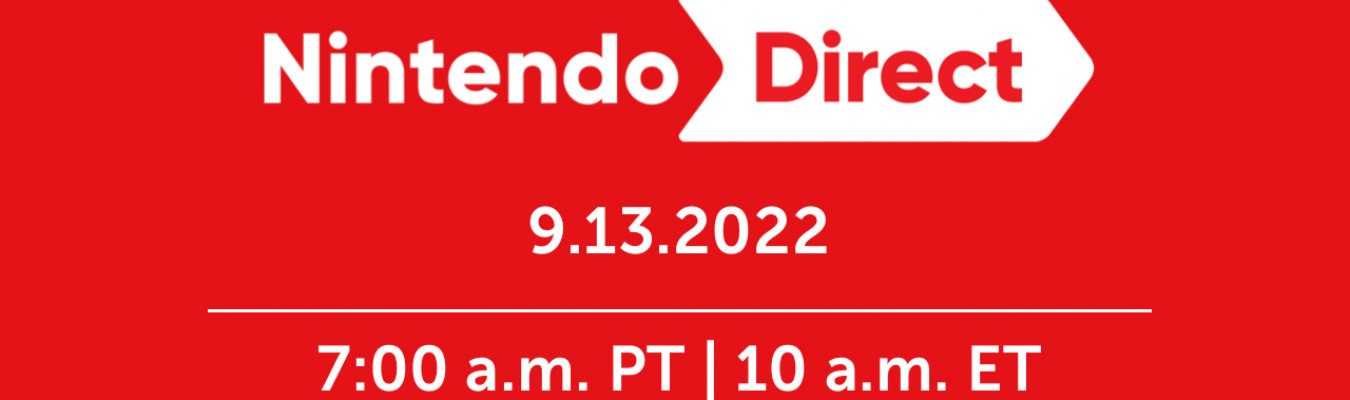 Nintendo Direct é anunciada para 13 de setembro