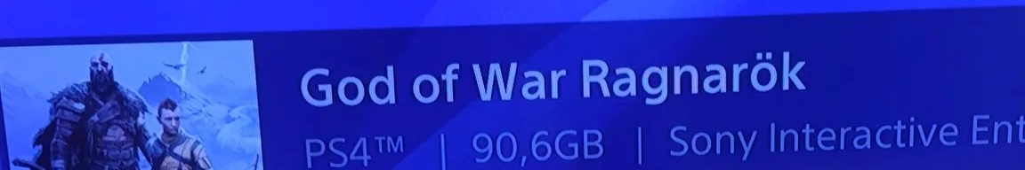 Foi descoberto o tamanho do arquivo da versão PS4 de God of War: Ragnarok