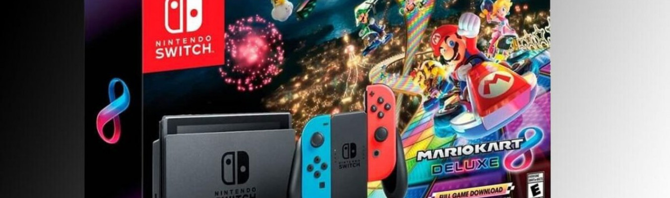 Bundle do Nintendo Switch + Mario Kart 8 Deluxe e 3 meses de NSO será vendido oficialmente no Brasil