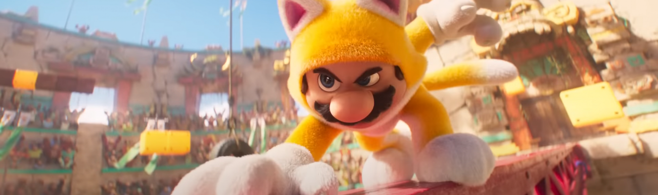 Confira um novo teaser de Super Mario Bros O Filme apresentado Cat Mario e Donkey Kong
