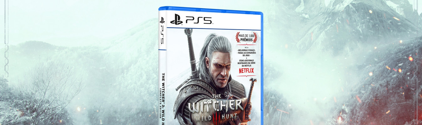 The Witcher 3: Wild Hunt Complete Edition para PlayStation 5 chega ao varejo em 20 de Fevereiro