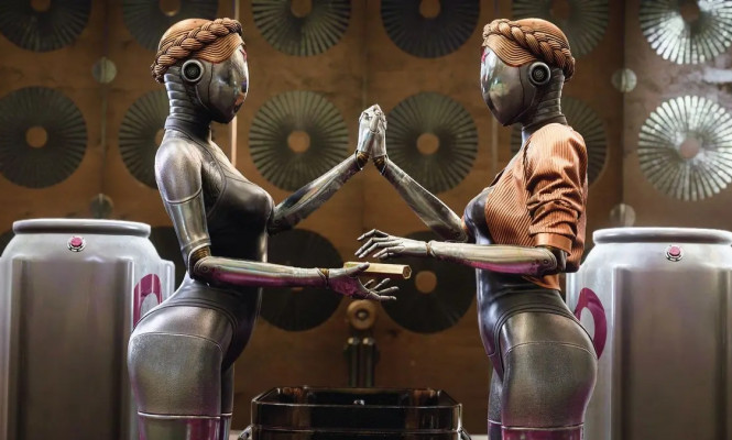 Foi lançado o primeiro mod de nudez para as Robot Twins em Atomic Heart