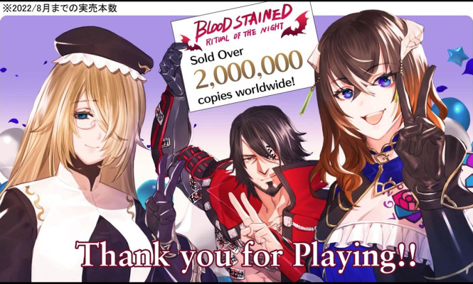 Bloodstained: Ritual of the Night alcança 2 milhões de cópias vendidas