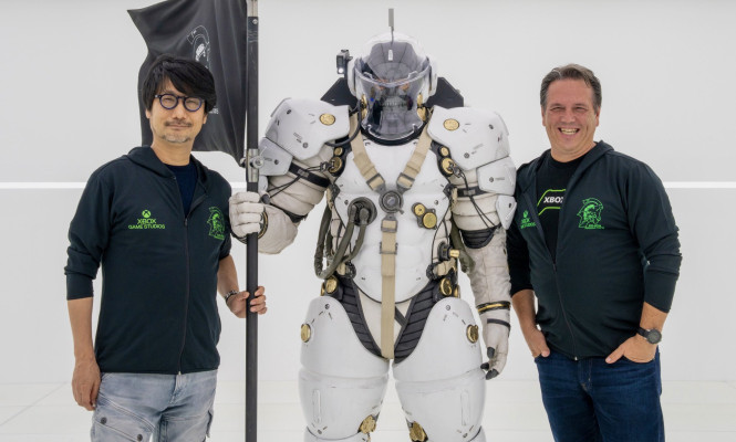 Hideo Kojima recebe Phil Spencer e a equipe do Xbox na Kojima Productions